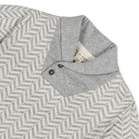 Hope & Henry Baby Boys Organic Long Sleeve Intarsia Shawl Collar Sweater