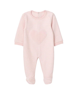 Cozeeme Baby Girls Sleep N' Play Coverall Newborn (0-3 Months - 9 Months)