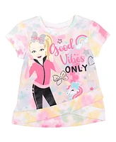 Jojo Siwa Girls Unicorn Bow Bow T-Shirt and Bike Shorts Outfit Set to