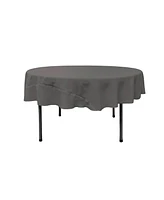 Slickblue 72" Round Tablecloth, Elegant Polyester Poplin for Events & Dining