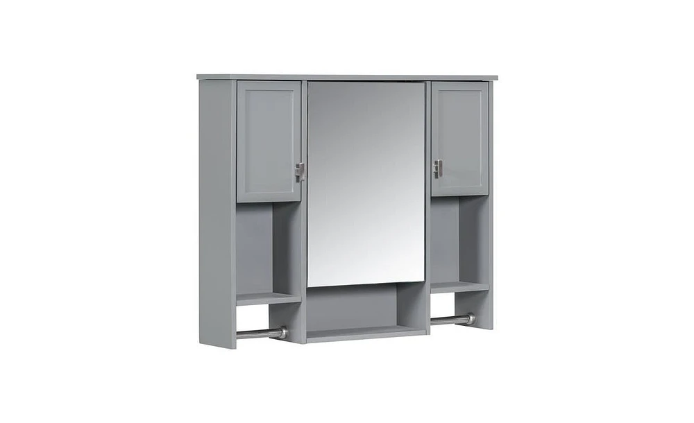 Slickblue Modern Wall-Mounted Bathroom Storage Cabinet Sleek and Space-Saving Organizer