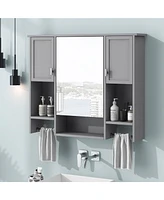 Slickblue Modern Wall-Mounted Bathroom Storage Cabinet Sleek and Space-Saving Organizer