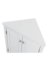 Slickblue Triangle Bathroom Storage Cabinet Compact and Space-Saving Organizer