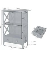 Slickblue 2-Drawer Storage Rack Compact and Functional Organizer for Any Space