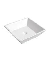 Slickblue 24" Modern Floating Bathroom Vanity with Ceramic Basin Set for Sleek and Stylish Storage