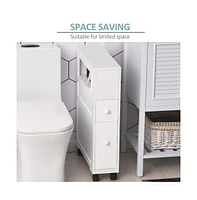 Slickblue Bathroom Side Storage Cabinet with Shelves for Compact Organizing and Extra Storage