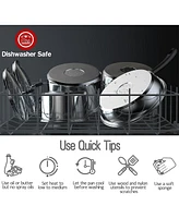 Cook N Home 10-Piece Stainless Steel Cookware Sets with Stay-Cool Handles