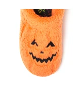 Dearfoams Men's Unisex Jack-o-Lantern Halloween Pumpkin Slipper