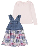 Levi's Toddler Tee and Patchwork Skirtalls, 2-Piece Set