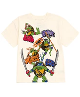 Teenage Mutant Ninja Turtles Little Boys T-Shirt and French Terry Shorts Outfit Set to (2T - 10-12)