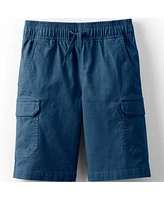 Lands' End Big Boys Husky Stretch Canvas Utility Cargo Shorts