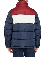 Izod Men's Colorblock Puffer Jacket