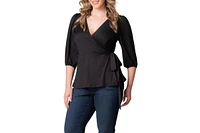 Kiyonna Plus Nina V-Neck Wrap Top