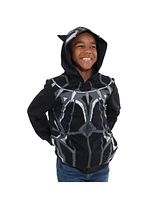 Marvel Boys Avengers Black Panther Cosplay Fleece Zip Up Pullover Hoodie to