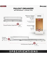 Rev-a-Shelf Kitchen Cabinet Pullout Shelf Organizer, x 22 In