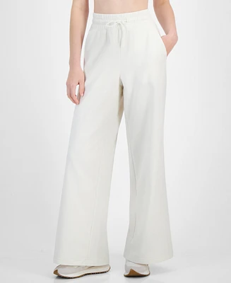 Id Ideology Women's Fleece Wide-Leg Pants, Created for Macy's