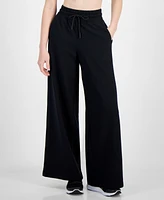 Id Ideology Women's Fleece Wide-Leg Pants, Created for Macy's