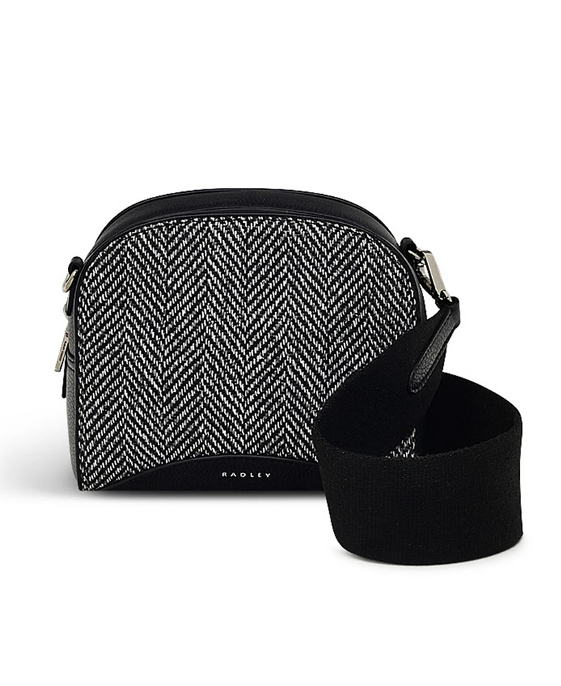 Radley London Arden Crescent Herringbone Zip Around Crossbody Bag