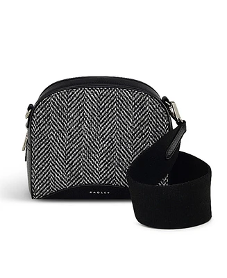 Radley London Arden Crescent Herringbone Zip Around Crossbody Bag