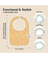 KeaBabies 8-Pack Coast Baby Bibs for Boy, Girl, Drool Bibs, Bib Girls, Boys