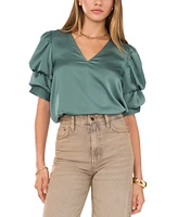 1.state Women's Tiered Bubble-Sleeve Blouse