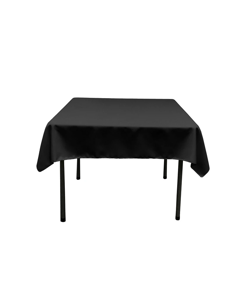 Slickblue 52x52 Inch Square Tablecloth Durable Polyester Poplin, Perfect for Dining & Events