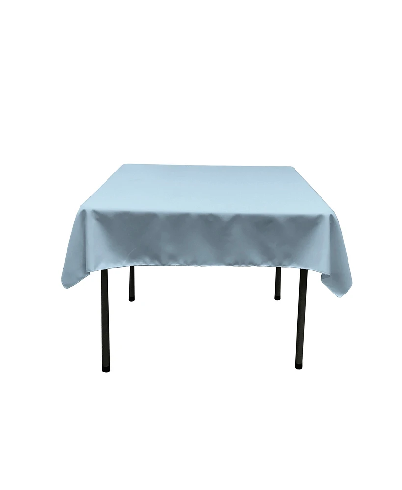Slickblue 52x52 Inch Square Tablecloth Durable Polyester Poplin, Perfect for Dining & Events