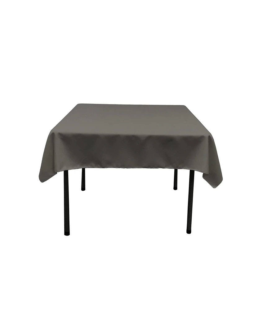 Slickblue 52x52 Inch Square Tablecloth Durable Polyester Poplin, Perfect for Dining & Events
