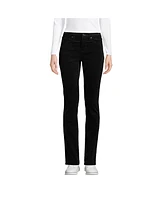 Lands' End Women's Mid Rise Straight Leg 18 Wale Corduroy Pants