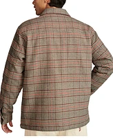 Lucky Brand Men's Plaid Button Front Long Sleeve Shirt Jacket