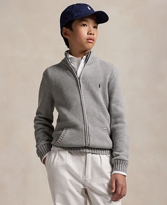 Polo Ralph Lauren Big Boys Cotton Full-Zip Sweater