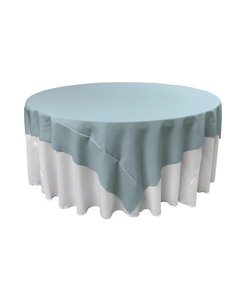 Slickblue 90x90 Inch Square Tablecloth Durable Polyester Poplin, Perfect for Dining & Special Events