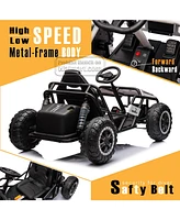 Simplie Fun Kids 24V Electric Go-Kart with 2 Motors for Off-Road Adventures