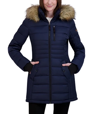 Hfx Women's Midweight Quilted Winter Puffer Galaxy Jacket