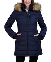 Hfx Women's Midweight Quilted Winter Puffer Galaxy Jacket