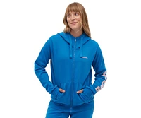 Bench Dna Women's Darcine Zip-Up Hoodie with Sleeve Logo