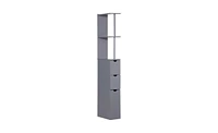 Slickblue Grey Bathroom Storage Cabinet – Stylish and Functional Organizer for Bathroom Essentials