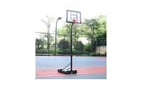 Slickblue Portable Removable Basketball System with Adjustable Hoop