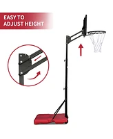 Slickblue Backboard Portable Basketball Goal System with Stable Base and Wheels for Easy Mobility