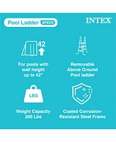 Intex Above Ground Steel Frame Swimming Pool Ladder for 42-In. Wall Height Pools