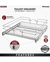Rev-a-Shelf Kitchen Cabinet Pullout Shelf Organizer, 24 x 22 In, 5WB1-2422CR-1