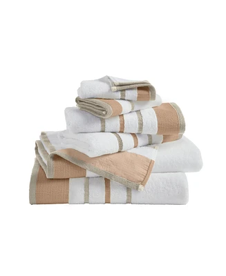 Linery & Co Co. Combed Cotton Decorative 6-Piece Bath Towel Set