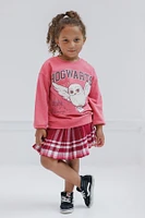 Harry Potter Girls Hedwig Fleece Sweatshirt and Pleated Skirt to (4 - 14-16)