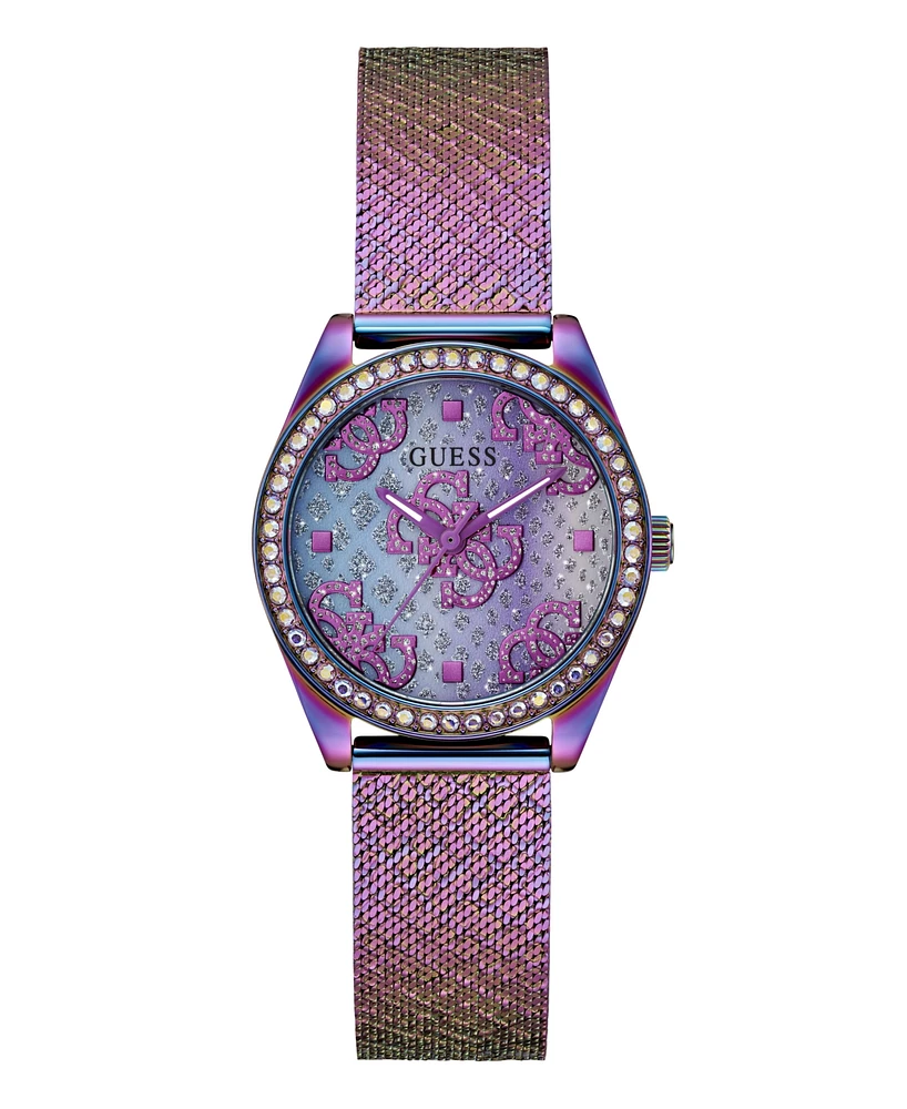 Guess Women's Analog Iridescent Mesh Watch 32mm