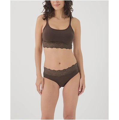 Pact Plus Cotton Lace Smooth Cup Bralette