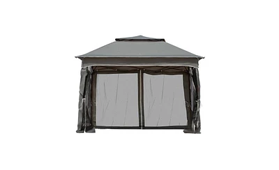 Slickblue Tent Outdoor Patio Pop-Up Canopy Gazebo for Backyard Events and Shade