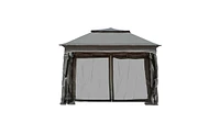 Slickblue Tent Outdoor Patio Pop-Up Canopy Gazebo for Backyard Events and Shade