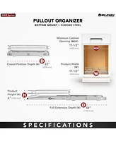 Rev-a-Shelf Kitchen Cabinet Pullout Shelf Organizer, 18 x 22 In, 5WB1-1822CR-1