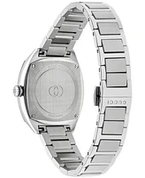 Gucci Women's Swiss Interlocking Diamond (1/20 ct. t.w.) Stainless Steel Bracelet Watch 29mm