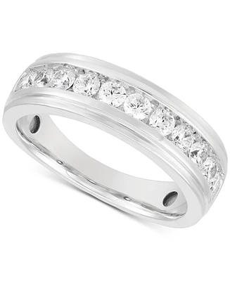 Grown With Love Men's Lab Grown Diamond Channel Band (1 ct. t.w.) Set in 10k White Gold